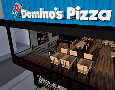 Dominos BR | Store's visual ID and 3D