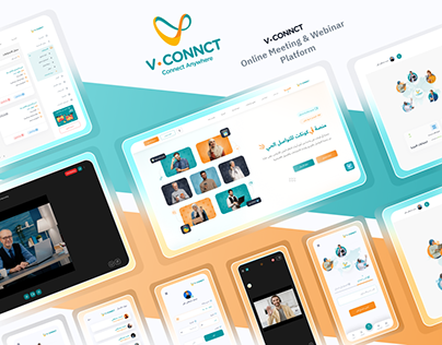 V.Connect Online Meeting Platfrom | UI UX Case Study