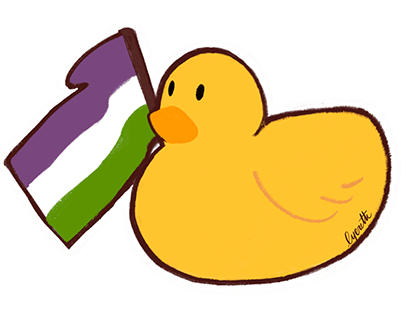 Pippo the genderqueer duck