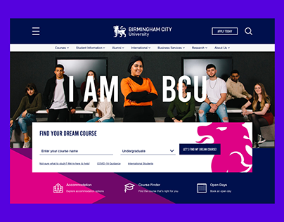 Birmingham City University BCU - UI Webdesign
