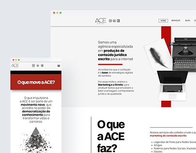 Site Institucional - ACE Conteúdo Jurídico Digital