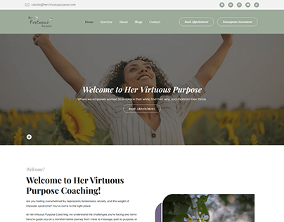 WEB DESIGN FOR LIFE COACHING & CONSULTING WEBSITE