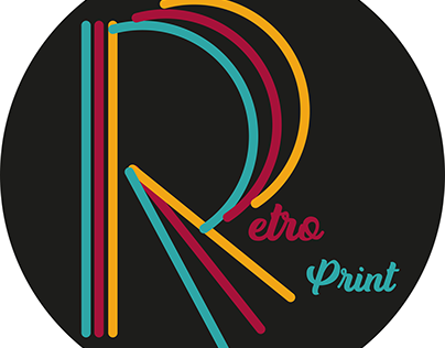 Retro printer Logo