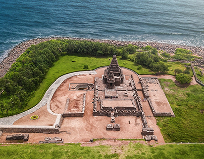 Shore Temple, Mahabalipuram | Aerial View in 4K|