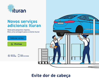 Landing page for Ituran additional services