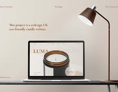 Redesign UK eco-friendly candle website