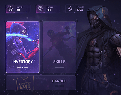 Project thumbnail - Game UI Concept. Just for fun