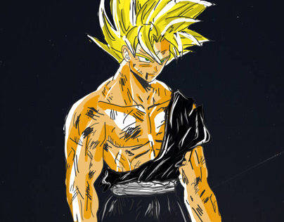 Black Goku Projects  Photos, videos, logos, illustrations and branding on  Behance