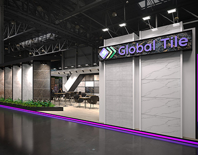 BOOTH FOR GLOBAL TILE, MOSBUILD EXHIBITION