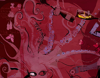 Red wine - Painting - Ilustration - 2010