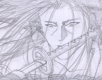 comic draft about Samurai - created in 2001