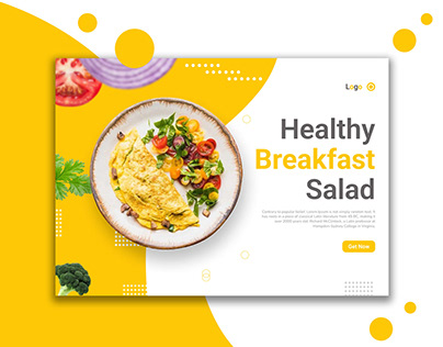 Healthy Breakfast Salad Landing Page