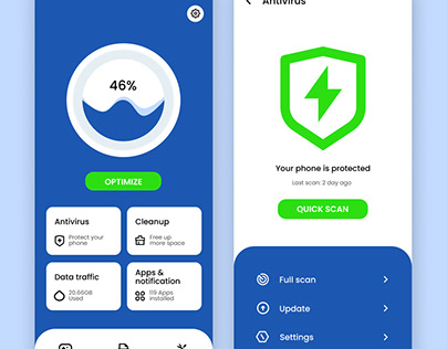 Antivirus App Ui Design