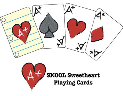 SKOOL Sweetheart Playing Cards