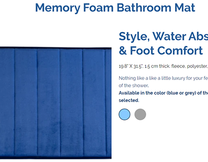 Memory Foam Bathroom Mat