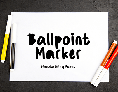 Ballpoint Marker - Handwriting Fonts
