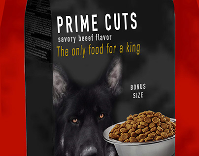 prime cuts dog food ad