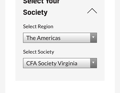 CFA Institute Account Profile Responsive Design