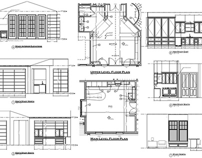 Interior elevations of main living area • DAESCI Design