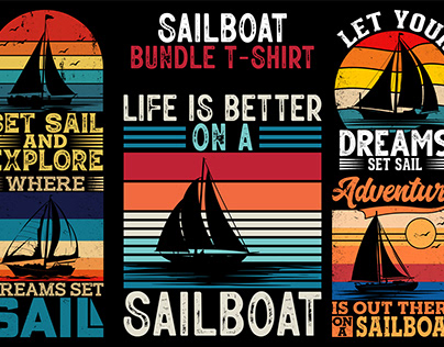 Sailboat Bundle T-shirt Design