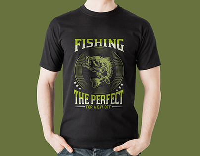 Fishing the perfect day [ T shirt design ]