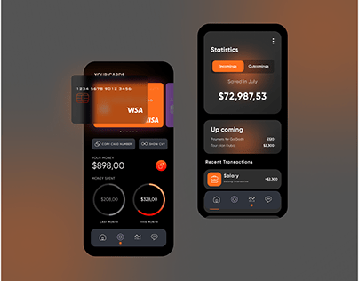 Payment App Dark Mode Concept
