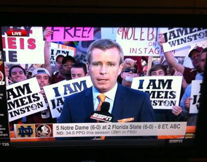 I am Jameis Winston College Football Gameday Signs