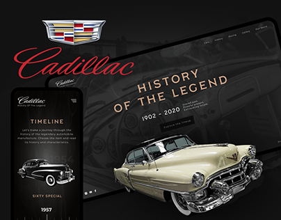 Cadillac - History of the legend | Web Site concept