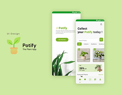 Potify - UI design mobile application