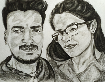 Charcoal and Graphite portraits
