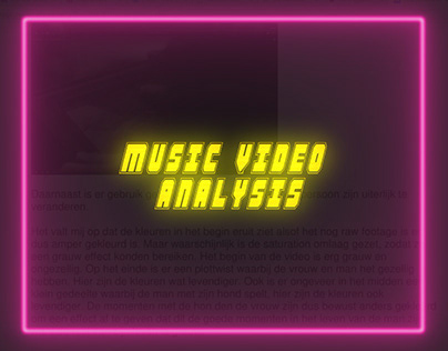 Music video analysis
