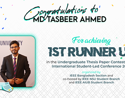 IEEE NSU Student Branch LED CON Thesis Paper Winner