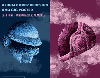 Case Study: Album Cover Redesign Daft Punk