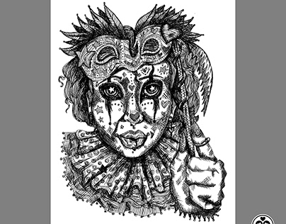 Glamour Clown (12x18 Print In Stock Now)