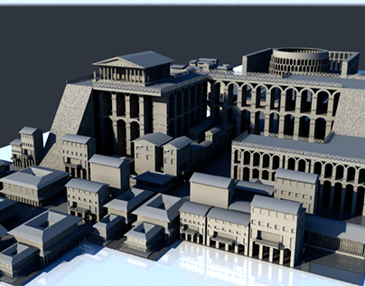 3D Roma city