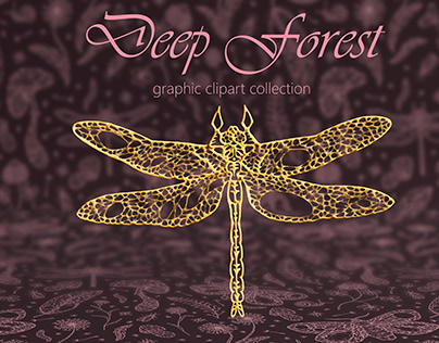 Deep Forest Graphic clipart collection