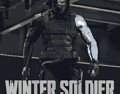 Winter Soldier - vector poster