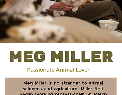 Meg Miller - Passionate Animal Lover