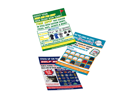 Front Row Sports Golf Flyers