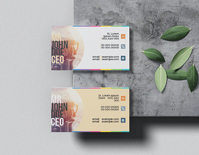 Colorful Business Card Layouts