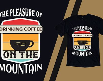 The pleasure of drinking coffee on the mountain