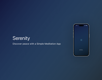 Serenity - A Simple Meditation App