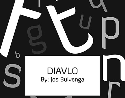 Diavlo Font Poster