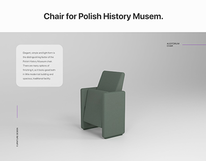 Chair for Polish History Museum