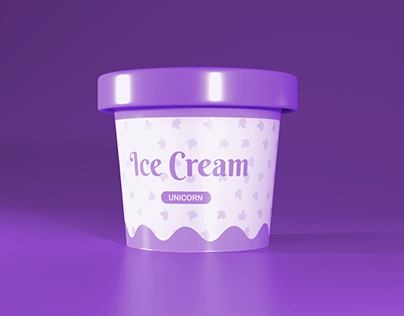 Ice Cream 3D Mockup