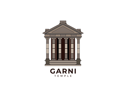 Garni Temple illustration in Flat Style