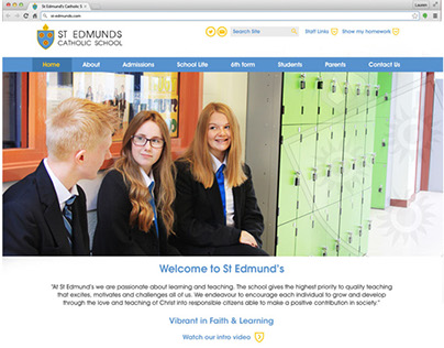 St Edmund's School Website Redesign
