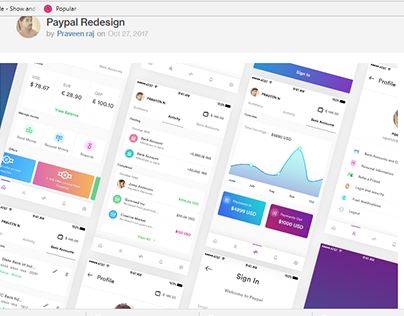 paypal app redesign