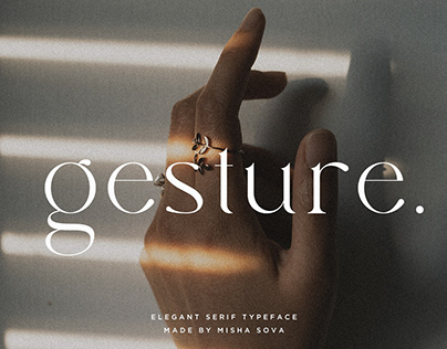 gesture - elegant serif
