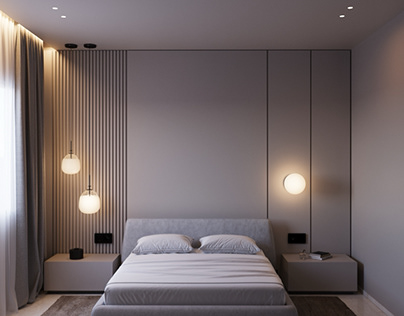 Interior design of man bedroom